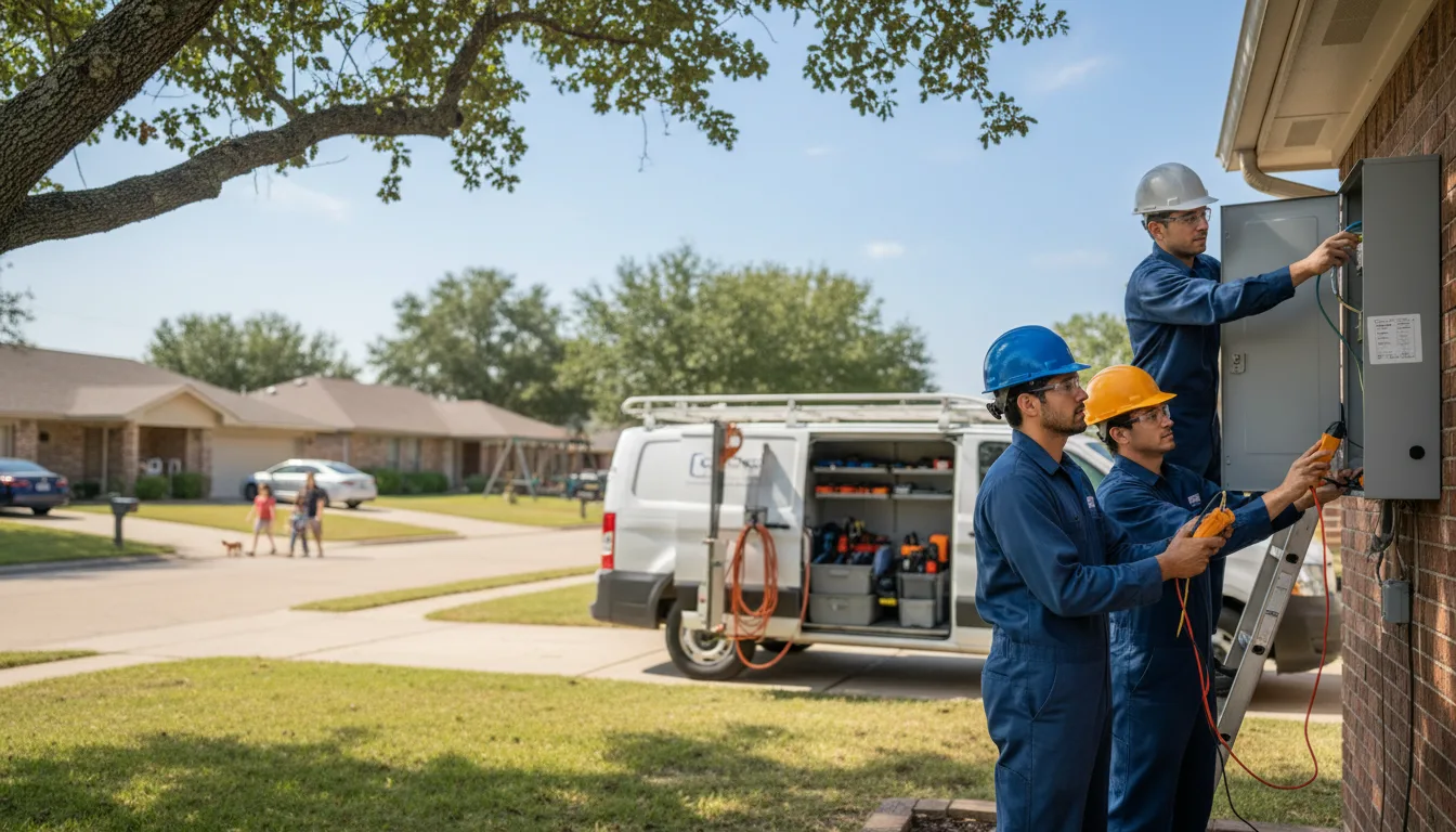 Certified electrician providing emergency electrical services in Oaks, OK